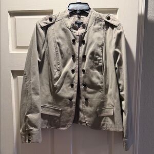 Apt 9 Khaki Double-Breasted Jacket